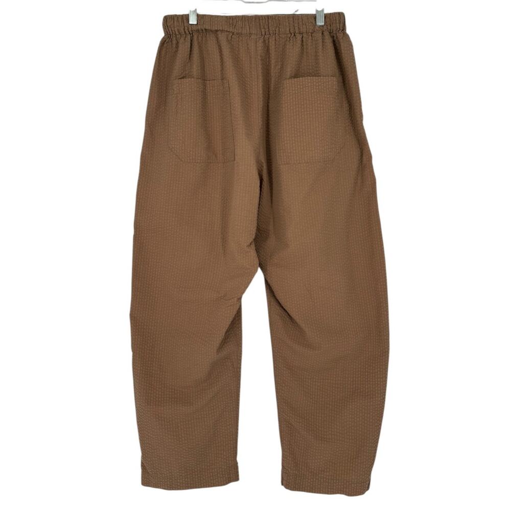 GREI. New York Barrel Pants Womens Large Puckered Fabric Soft Stretch Lagenlook - Picture 2 of 9